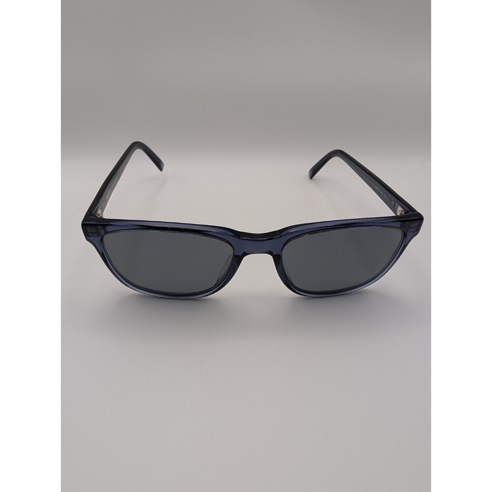 Warby Parker Barkley W 754 Square Sunglasses Blue Frame Gray Tinted - Picture 8 of 10